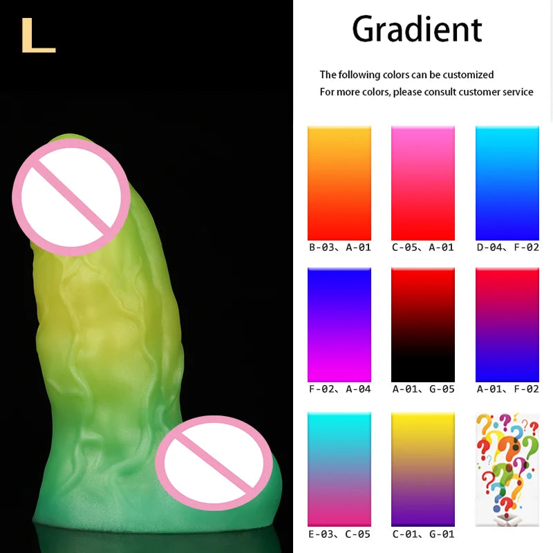Nothosaur BANNER Green Monster Anal Plug Dildo Soft Butt Masturbator Anus Dilator Realistic Penis Adult Sex Toy Stimulator