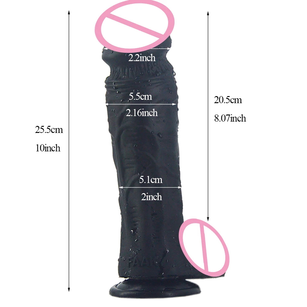 ASHBURN Strap On Large Penis With Suction Cup Strapon Realistic Dildo Genuine Leather Harness Flexible Soft Silicone Big Dong
