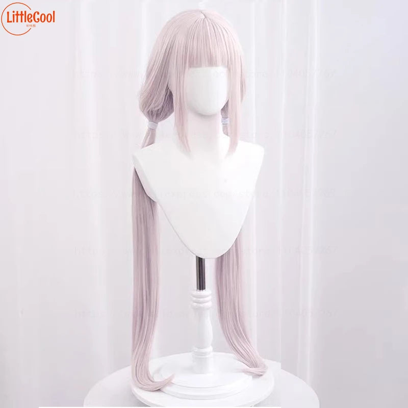 Anime NEKOPARA Vanilla Chocola Cosplay Wig 100cm Long Vanilla Light Pink Chocolate Dark Brown Heat Resistant Synthetic Hair Wigs
