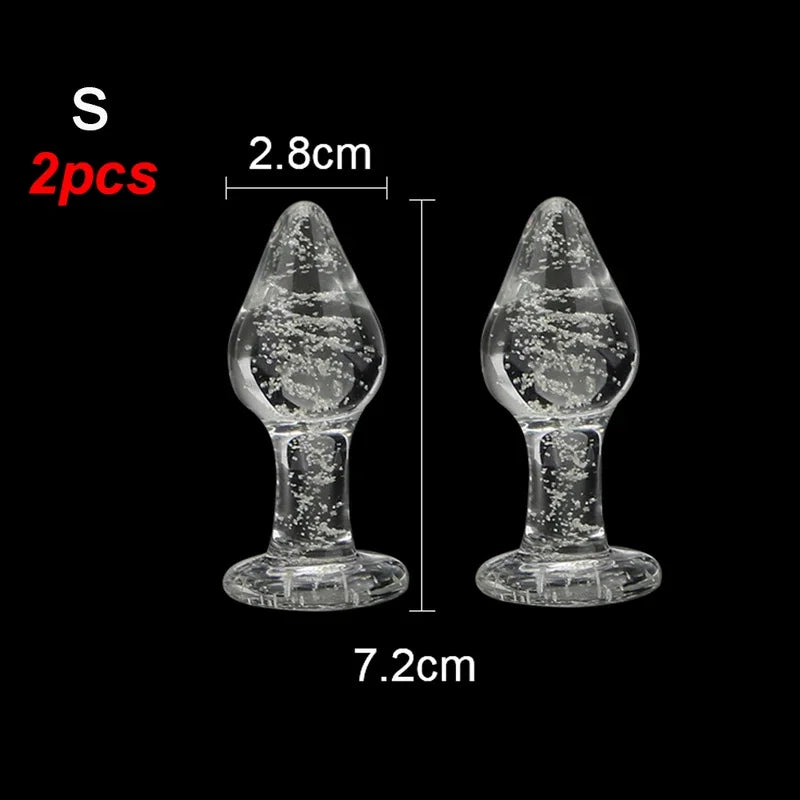 ASHBURN Luminous Glass PLUG for Adults Erotic Toys Crystal Jewelry