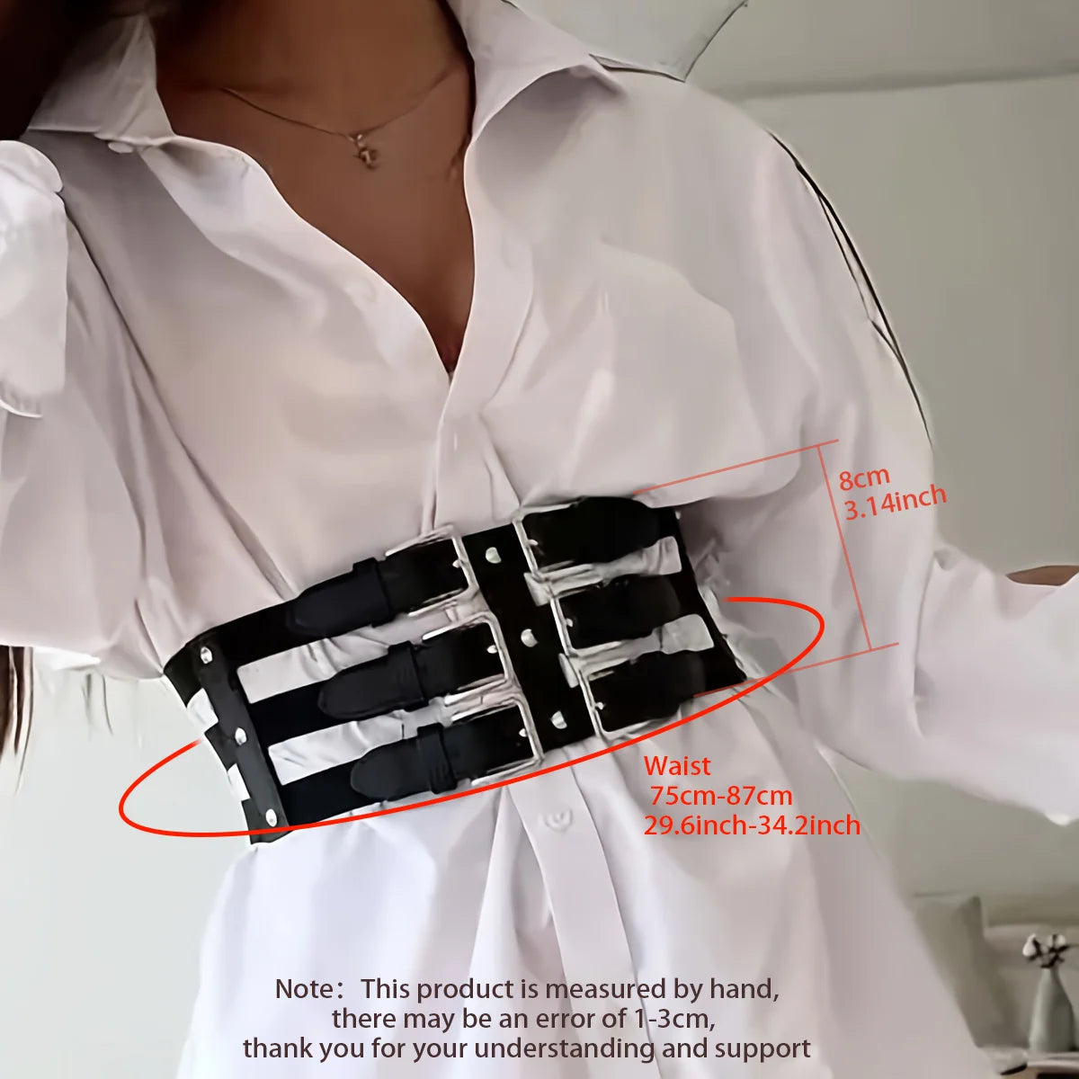 Women Fashion Leather multilayer Waist Belt Tie Punk Cool Belts Women Waistband Gothic Harajuku decorative Clothing Accessorie