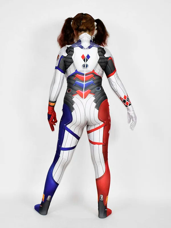 Newest Woman Cosplay Costume DVA Superhero Halloween Party Zentai Bodysuit Adults  Jumpsuits