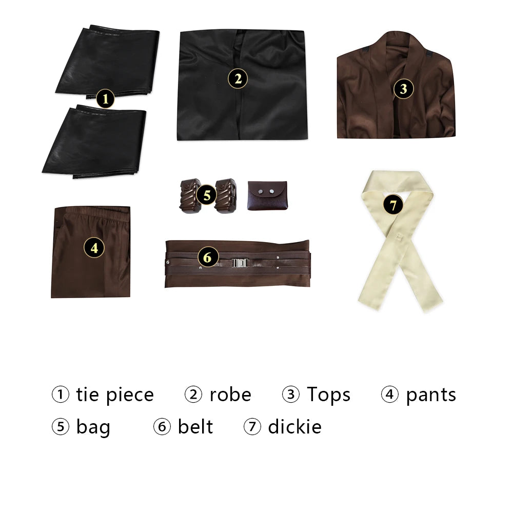 Jedi Anakin Cosplay Costume Disfraz Halloween Carnival Party Outfits