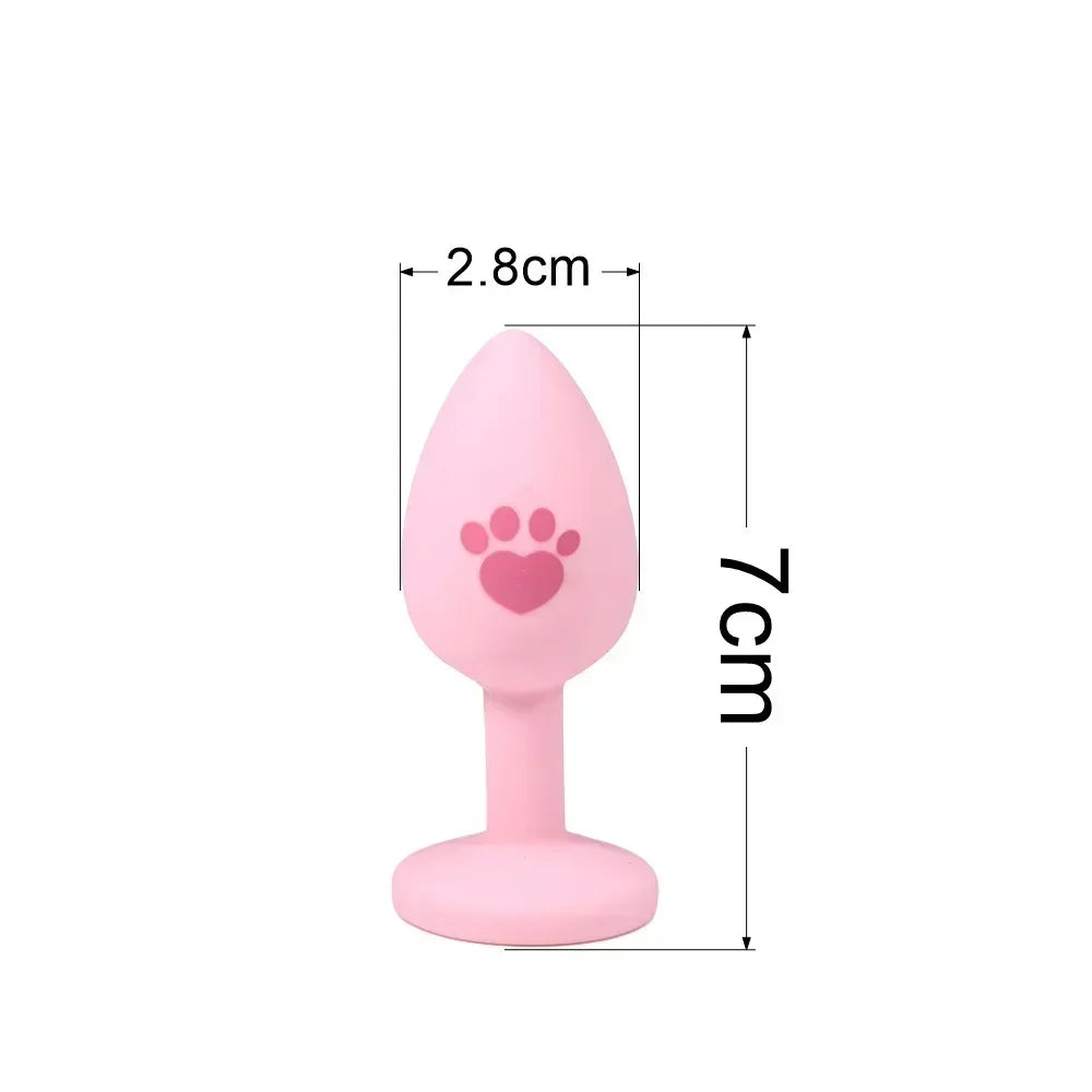 ASHBURN New PINK /BLUE Anal Plug Sex Products Adult Sex Toys for Men Real Tail Plug Adult Toys Butt for