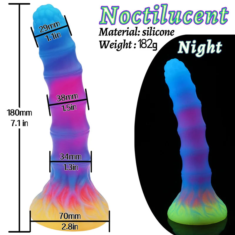 ASHBURN 6.9 Threaded Monster Dildo