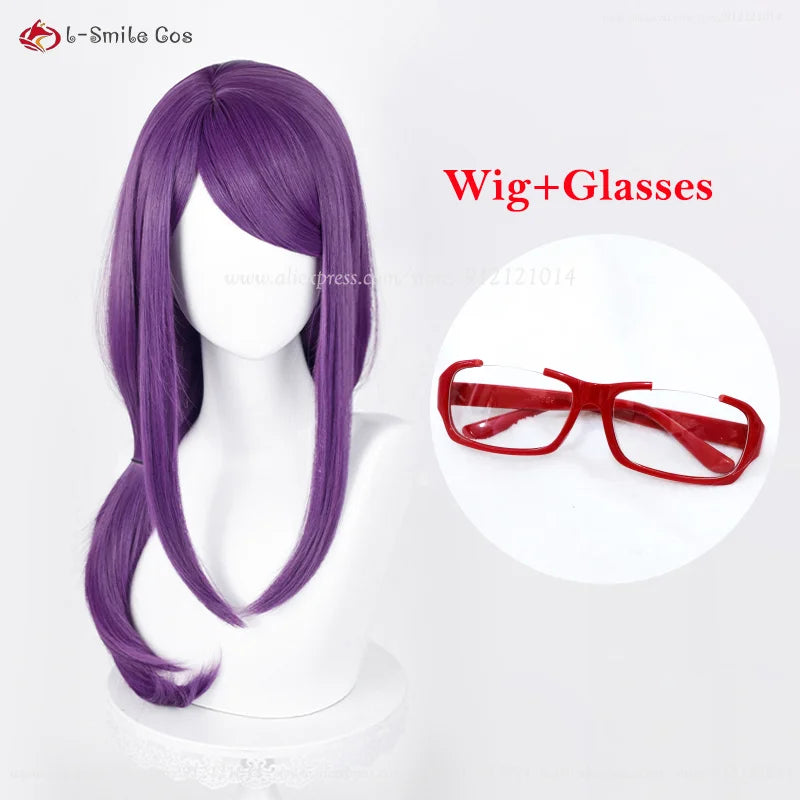 Anime Cosplay Kamishiro Rize Cosplay Wig 70cm Purple Braid Styling Rize Kamishiro Wigs Heat Resistant Synthetic Hair + Wig Cap