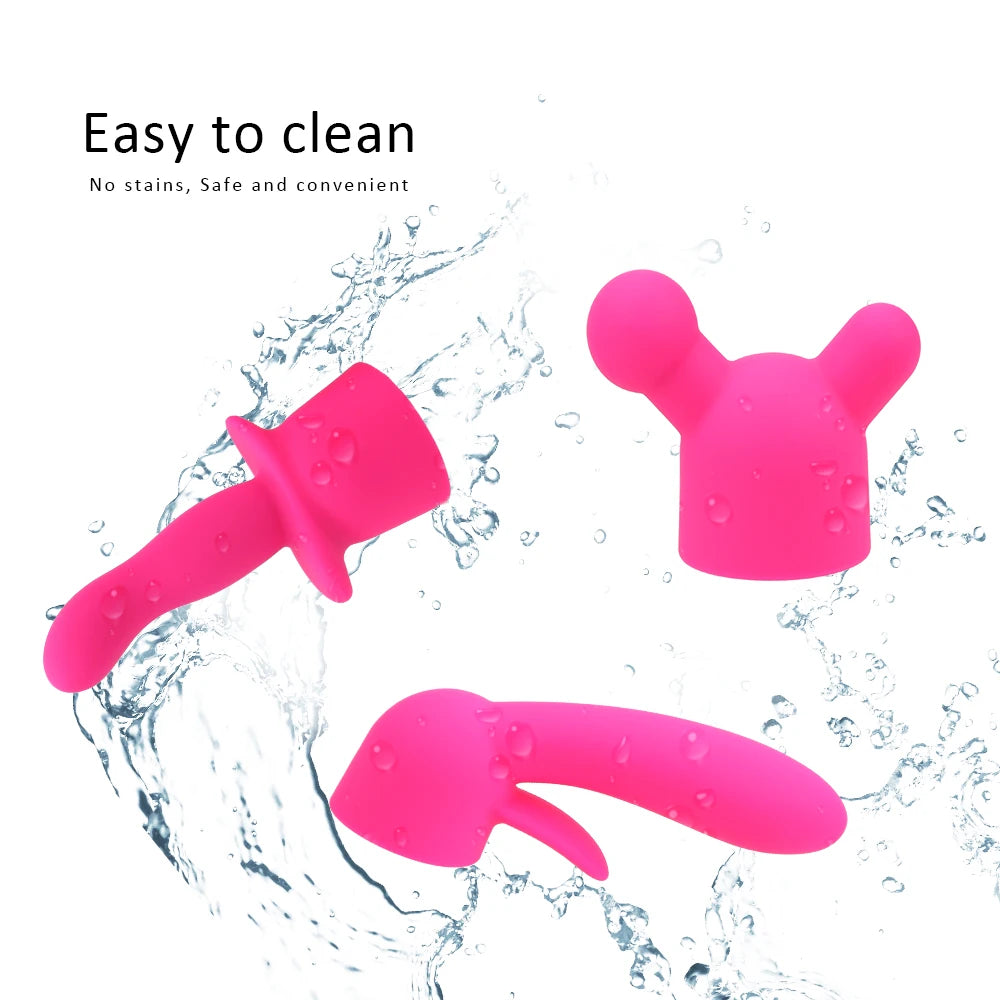 Head Covers AV Rod Head Cap Magic Wand Attachment AV Stick Vibrator Accessory Sex Shop Sex Toys for Couples Vibrator Cap 18+