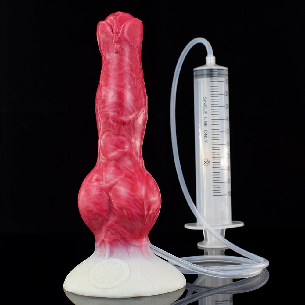 ASHBURN Ejaculation Large Knot Silicone with Squirting Function Strong Sucker