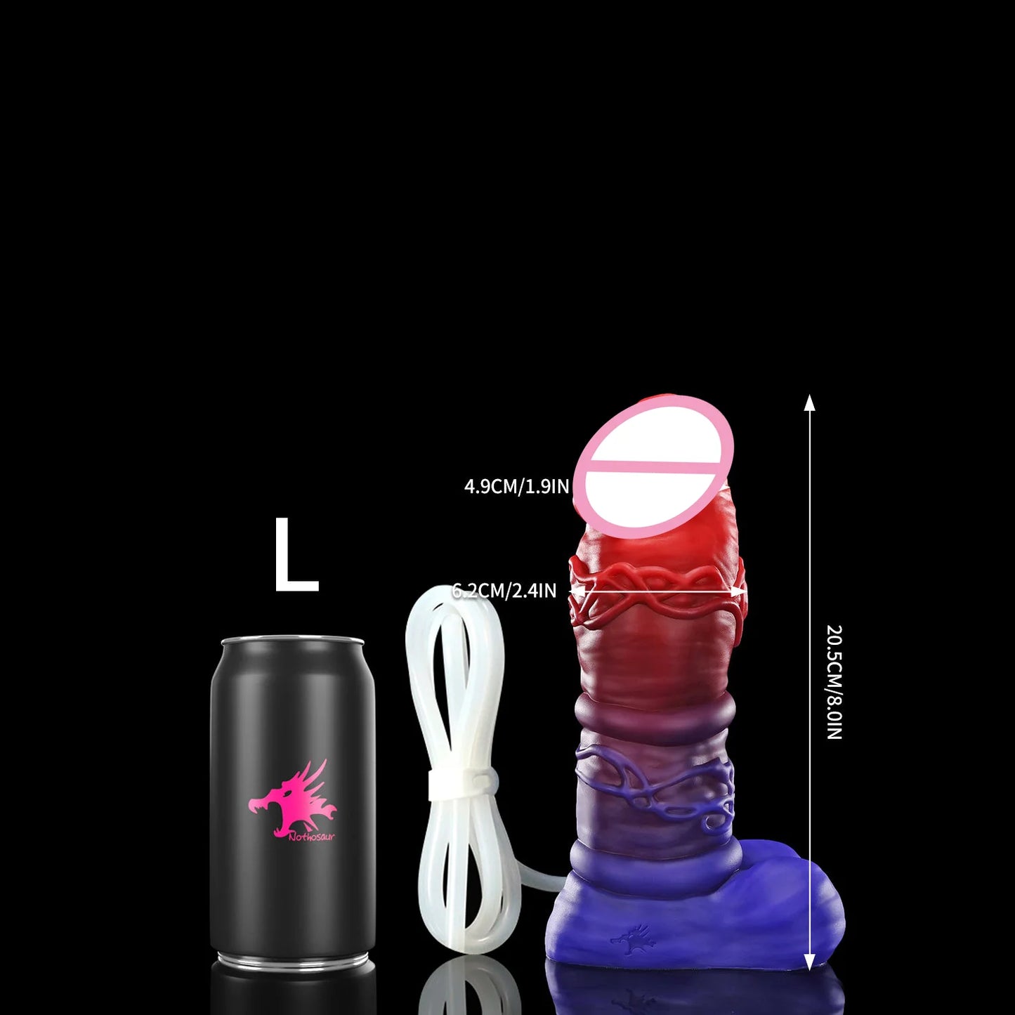 M-XXL-11.4IN + TUBE Dildo Tube - Clear Silicone Dildo in Assorted Sizes for Couples And Individuals