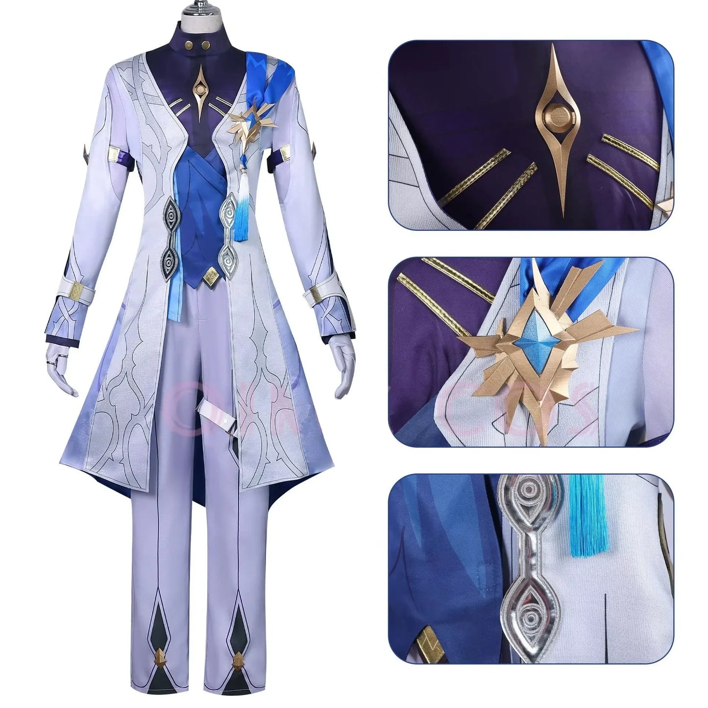 Honkai Star Rail Sunday Cosplay Costume Wig Headwear Game Character Outfits For Men Halloween Carnival Party Comic Con