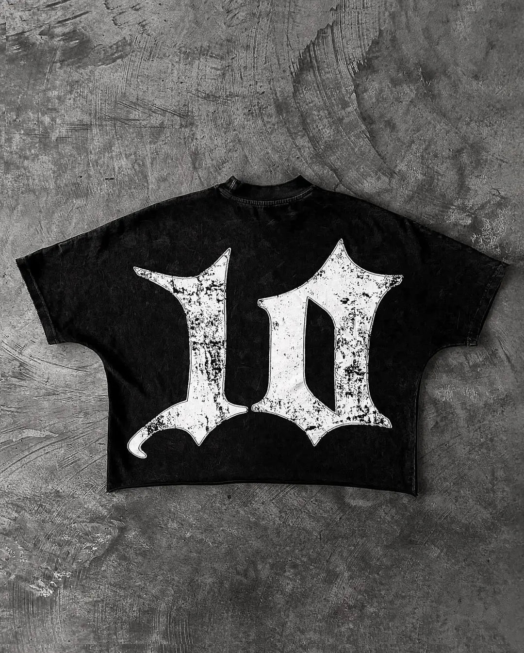 Streetwear New Hip Hop Gothic Graphic Print Oversized T Shirt for Men and Women Retro Fashion Round Neck Cotton Short Sleeve Top