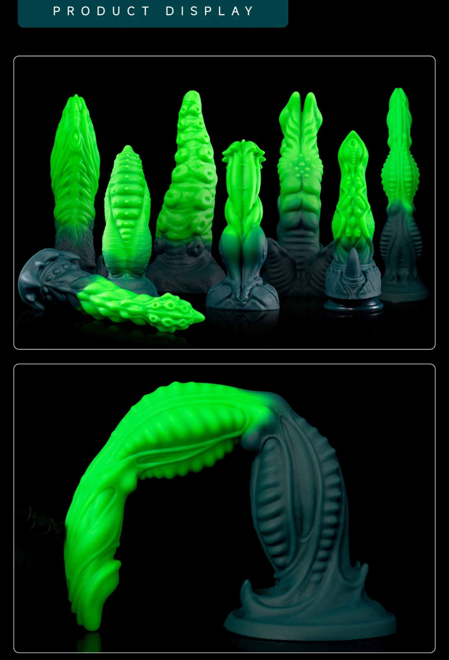 NEW Huge Alien Tentacle Butt Plug Fantasy Anal Dildo Rear Stimulator Adult Sex Toys Waterproof Silicone Strong suction cup 18+