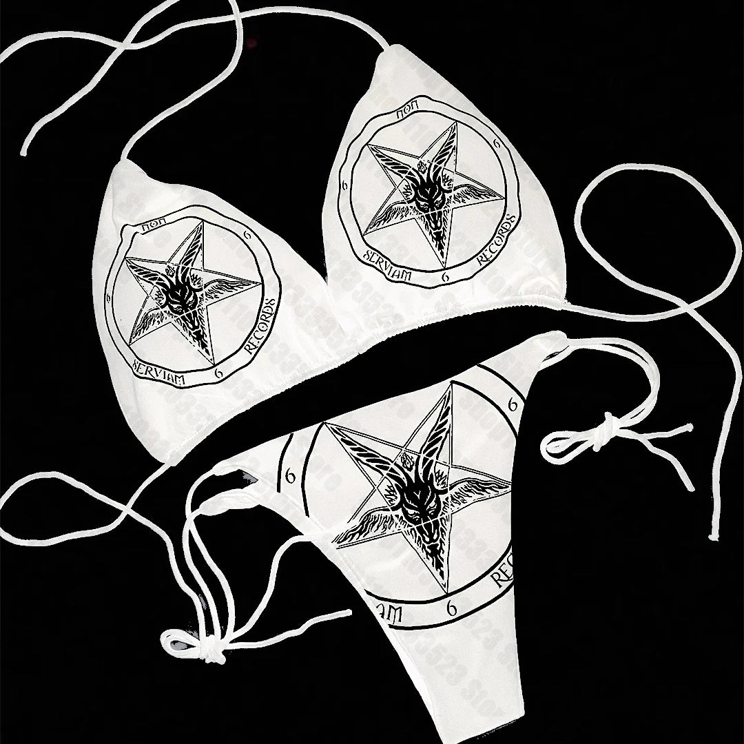 Y2k stlye Printed Split Swimsuit Ladies Bikini Sexy Deep V Lace-up Thong Swimsuit Two-piece Beach Vacation Surfing Sunbathing
