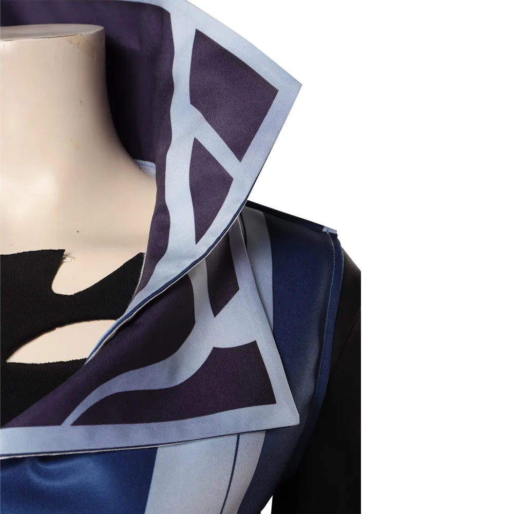 Fade Women Cosplay Costume Game Valorant  Fantasia Halloween Carnival Party Role Disguise Clothes Top Pants Coat Set Outfits