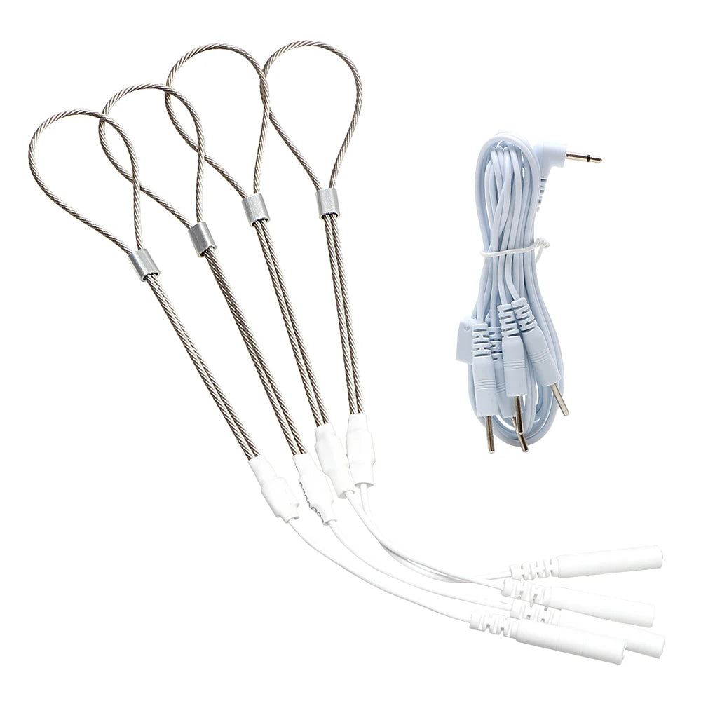 ASHBURNS Electro Shock Anal Butt Plug Electric Nipple Sucker Clamps E-stim Penis Plug Ring Cock Cage SM Chastity Couple Sex Medical Toys