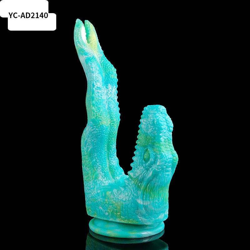 Ashburn Double monster With Suction Cup Realistic Dragon Tongue