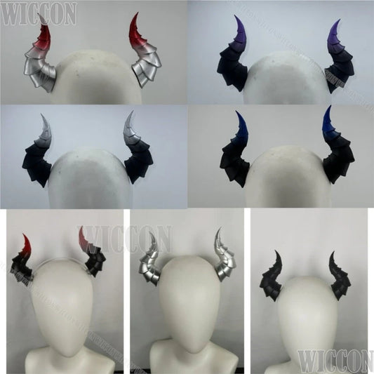 Beast Furry Head Horns Devil Corner Dark Lolita Hair Accessories Spicy Girl Furry Cosplay Holloween Women Men Gifts Customized