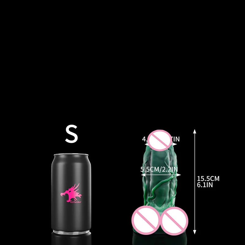 Nothosaur BANNER Green Monster Anal Plug Dildo Soft Butt Masturbator Anus Dilator Realistic Penis Adult Sex Toy Stimulator