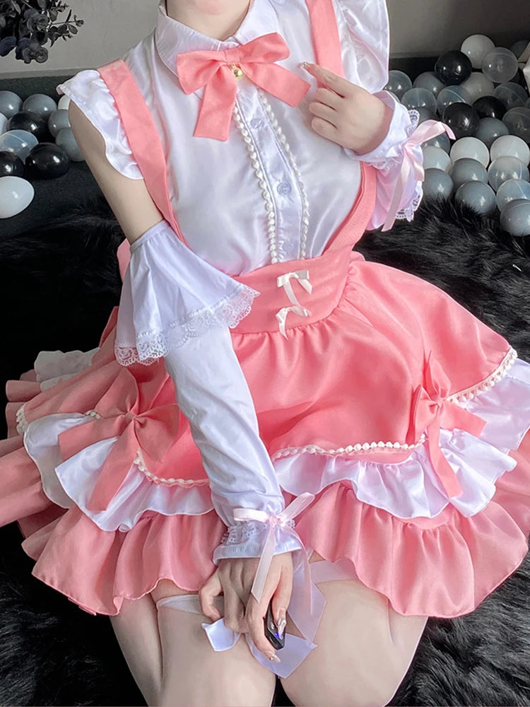 Sexy Lingerie School Student Uniform Role Play Costume Women Cute Mini Skirt Tight Blouse Set Porn College Girl Cosplay Anime