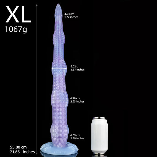 ASHBURN 55cm 21.65 INCHES  Tentacle Dildo with Sucker for Deep Penetration