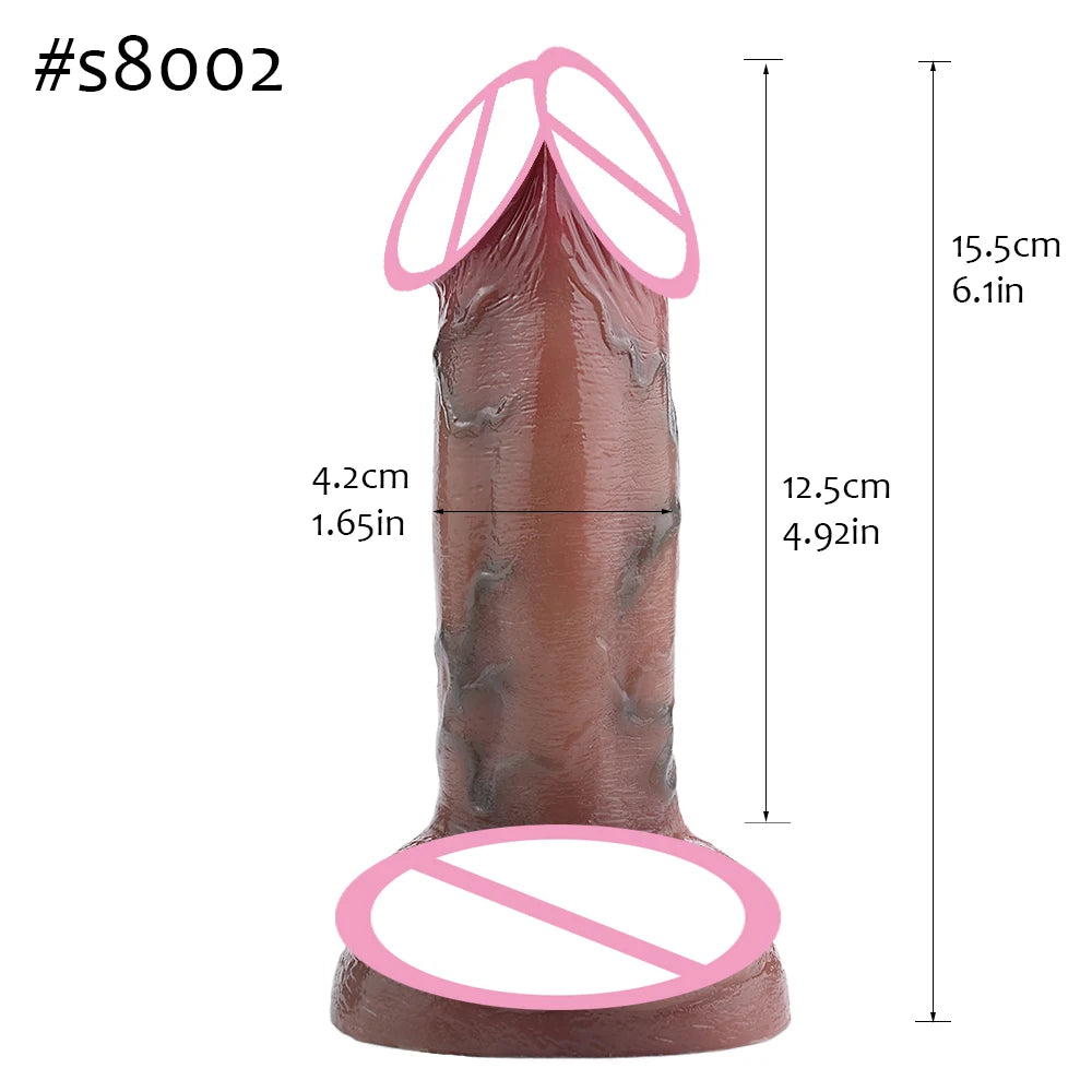 ASHBURN Skin Touch Lifelike Squirting Penis Silicone Ejaculation Realistic Dildo Sex Toys For Women Anal Plug Flirting Masturbate