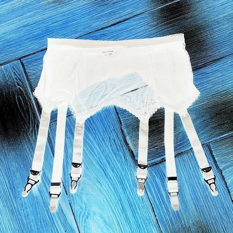 Gothic Metal Clip Garter Belt For Women Stockings Erotic Lingerie Oil Shiny Wedding Costumes Pole Dance Sexy Underwear 5 Styles