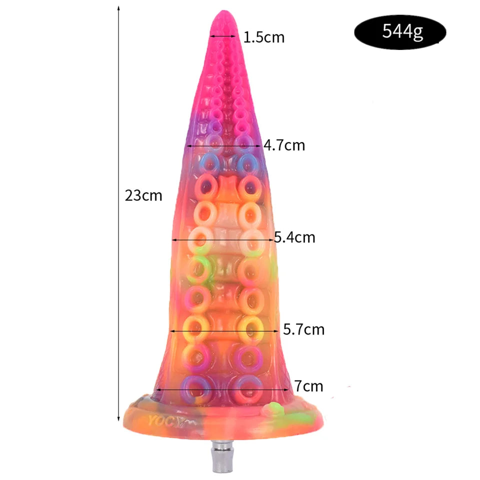 ASHBURN ROUGH BEAST Luminous Dildos for Vac-u-lock Sex Machine Dildo Glow In The Dark Night Color Fluorescent Dildos for Women Anal Toy