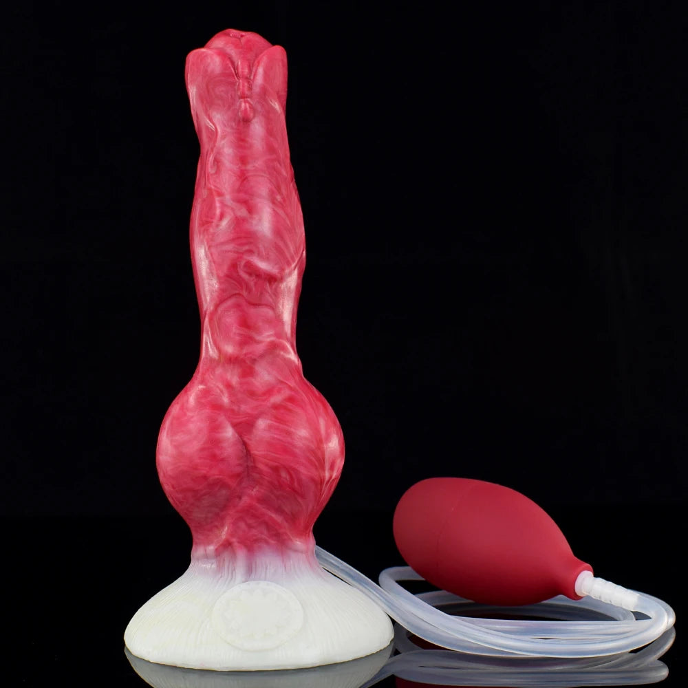 ASHBURN Ejaculation Large Knot Silicone with Squirting Function Strong Sucker
