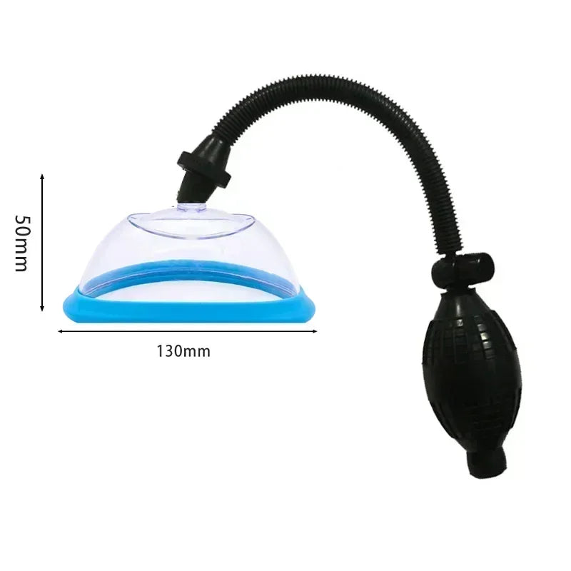 ASHBURNS Manual Pussy Pump Vagina Clitoris Sucker Manual Women Breast Massage Nipple Stimulator Enlarge Vacuum Pump Cover Adult Sex Toy
