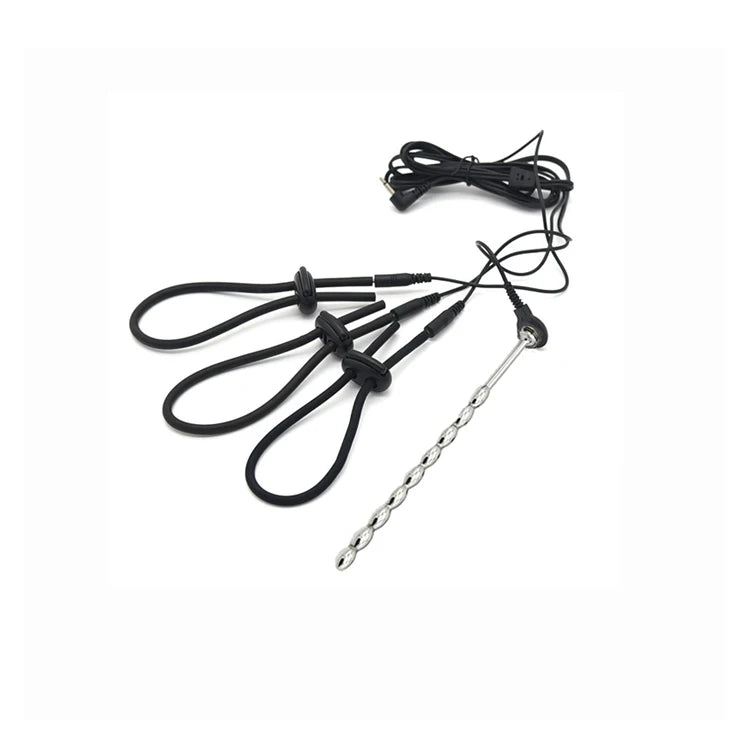 Various Electro Shock Penis Ring,Men Electric Stimulate Urethra Prostate Massage,E-stim Chastity Cage,Cock Extender,Bdsm Sex Toy