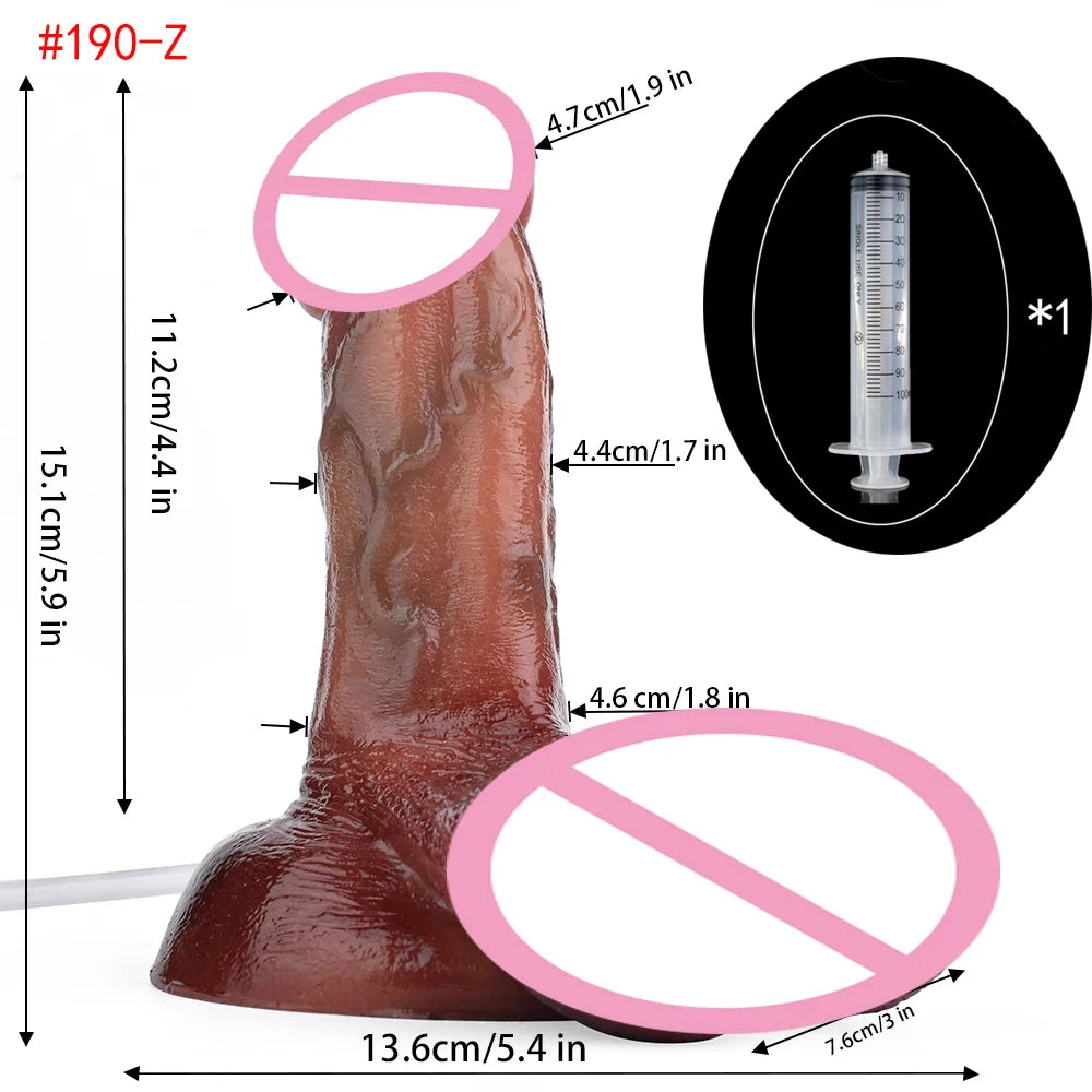 ASHBURN FLOOD RITE – Realistic Squirting Dildo