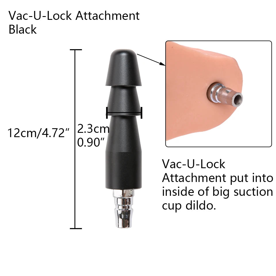 ROUGH BEAST Vac-U-Lock Sex Machine Metal Accessories for Automatic Quick PlugInMasturbation Machine Women and Man Sex Toy Adapter