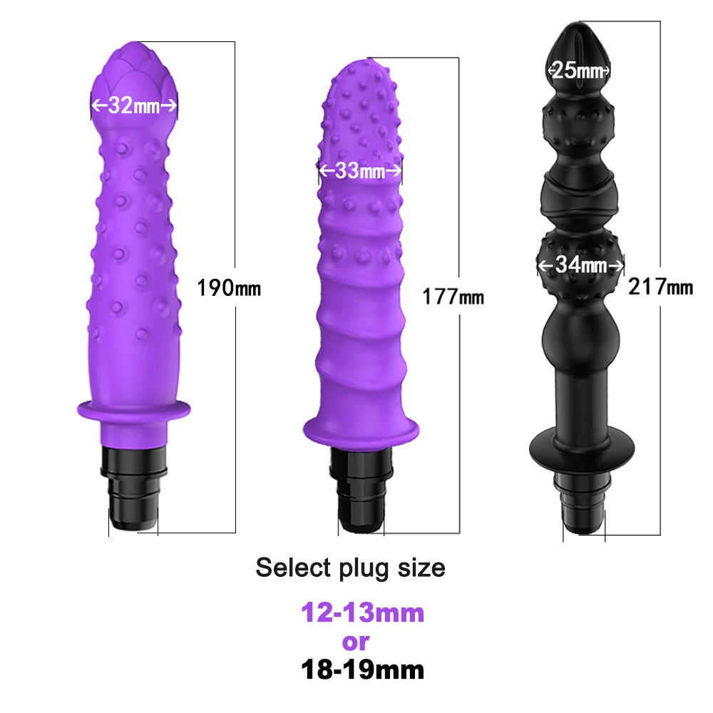 Massage Gun Heads vibration dildo penis adult sex toys silicone head VIBRAT for Fascia gun percussion Vibrators for Female Man