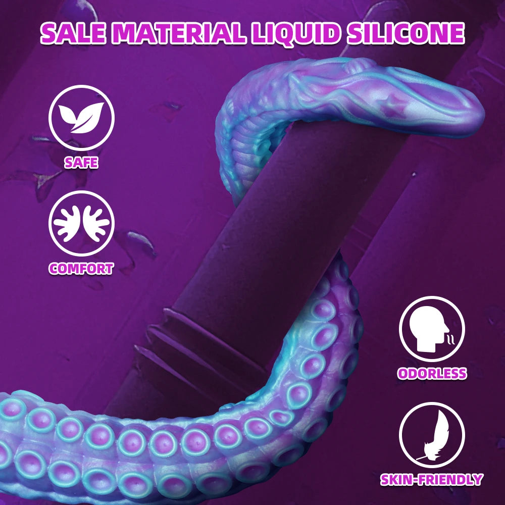 Octopus tentacles Dildo Soft Anal Plug Silicone Long Butt Plug Anus Expansion Prostate Massager Vagina Adult Sex Toys Sex Shop