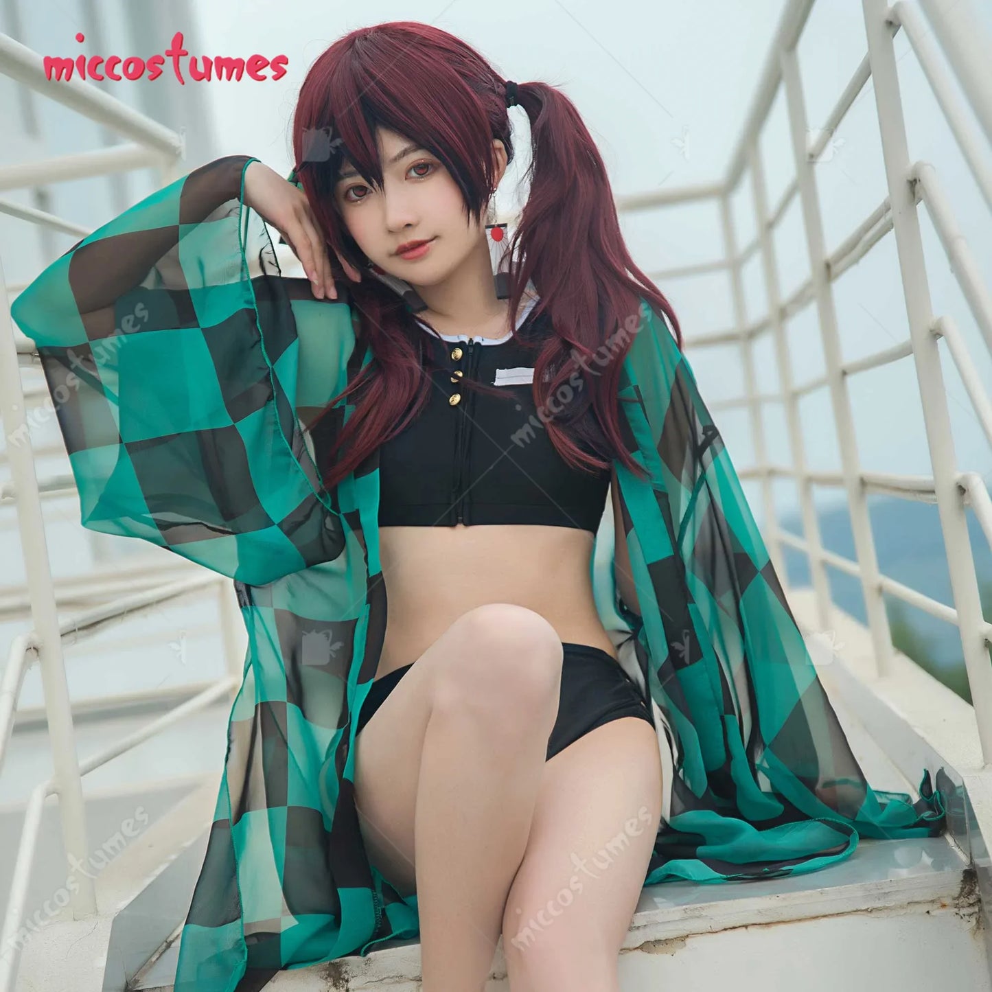 Haikyuu Cosplay Cover up  Anime Swimsuit Style Bathing Suit Swimwear