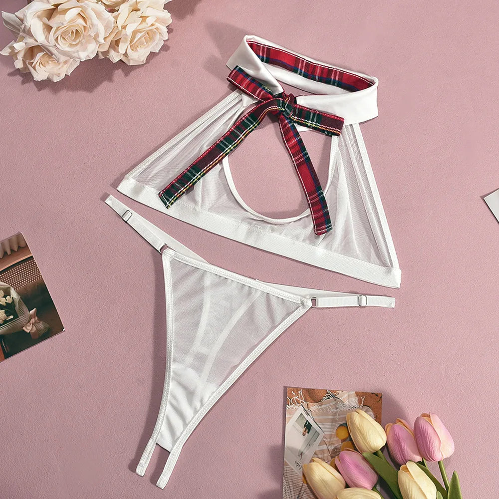 Sexy Lingerie Suspender Student Uniform Japanese Role Play Porno Women Sexy School Girl Costumes Cosplay Babydoll Underwear