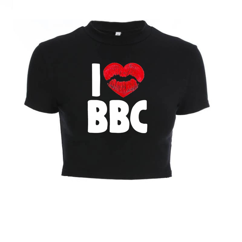 Queen of Spade BBC ONLY Summer Women Black Short T-Shirts Ladies Sexy Crop Tops Short Sleeve Bandage Tee Tops Female Shirts