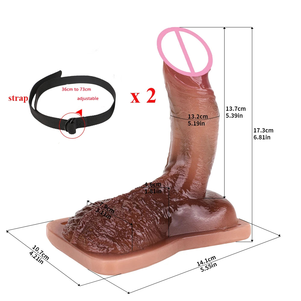 ASHBURN Wireless Control Strapon Silicone Vibrating Penetrate Sex Grinders Realistic Vagina Dildos Underwear Pad Anal Massage