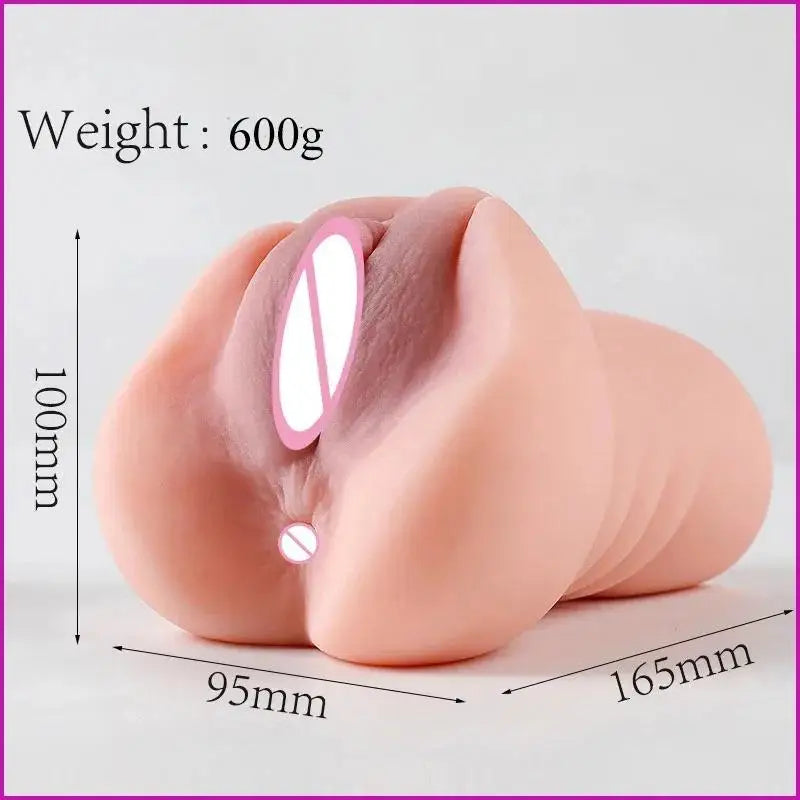 Lifelike Vagina Sex Toy 2 in 1 Silicone Toys Male Masturbation Cup 18+ Xxx Pocket Pussy Penis Exerciser Anal Sex Toys 18+