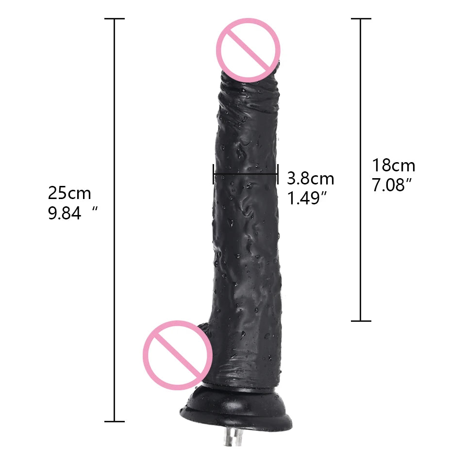 ROUGH BEAST Sex Machine Black Dildos Attachment for Vac-U-Lock Masturbation Machine Anal Plug Automatic Sex Toy Accessories