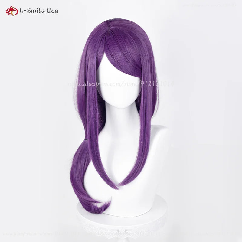 Anime Cosplay Kamishiro Rize Cosplay Wig 70cm Purple Braid Styling Rize Kamishiro Wigs Heat Resistant Synthetic Hair + Wig Cap