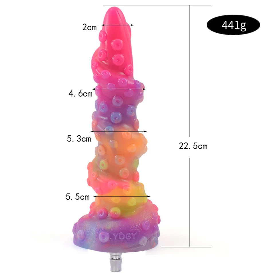 ASHBURN ROUGH BEAST Luminous Dildos for Vac-u-lock Sex Machine Dildo Glow In The Dark Night Color Fluorescent Dildos for Women Anal Toy