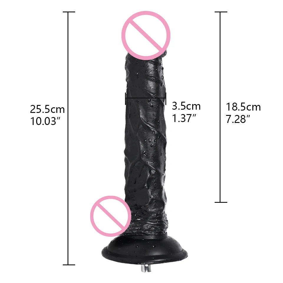 ROUGH BEAST Sex Machine Black Dildos Attachment for Vac-U-Lock Masturbation Machine Anal Plug Automatic Sex Toy Accessories