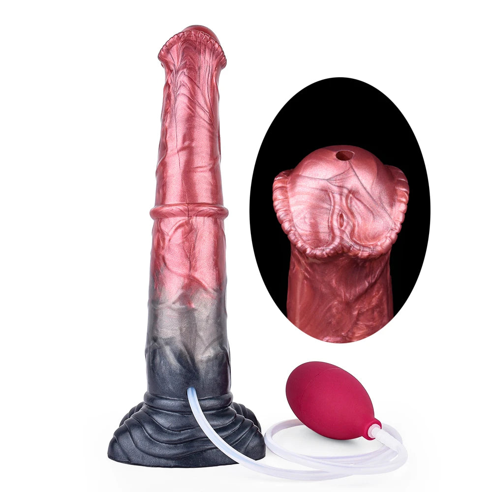ASHBURN FERAL MUSTANG – Long Squirting Silicone Dildo with Suction Base