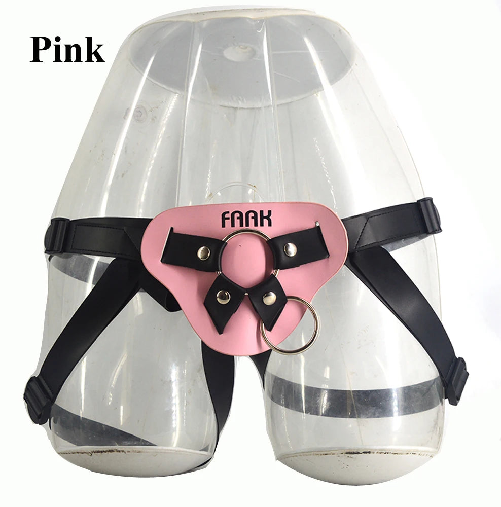 ASHBURN Harness Strap-ons Bottom Leather Strap on Dildo Adjustable Bondage Sex Toys For ASHBURN MONSTER TOYS