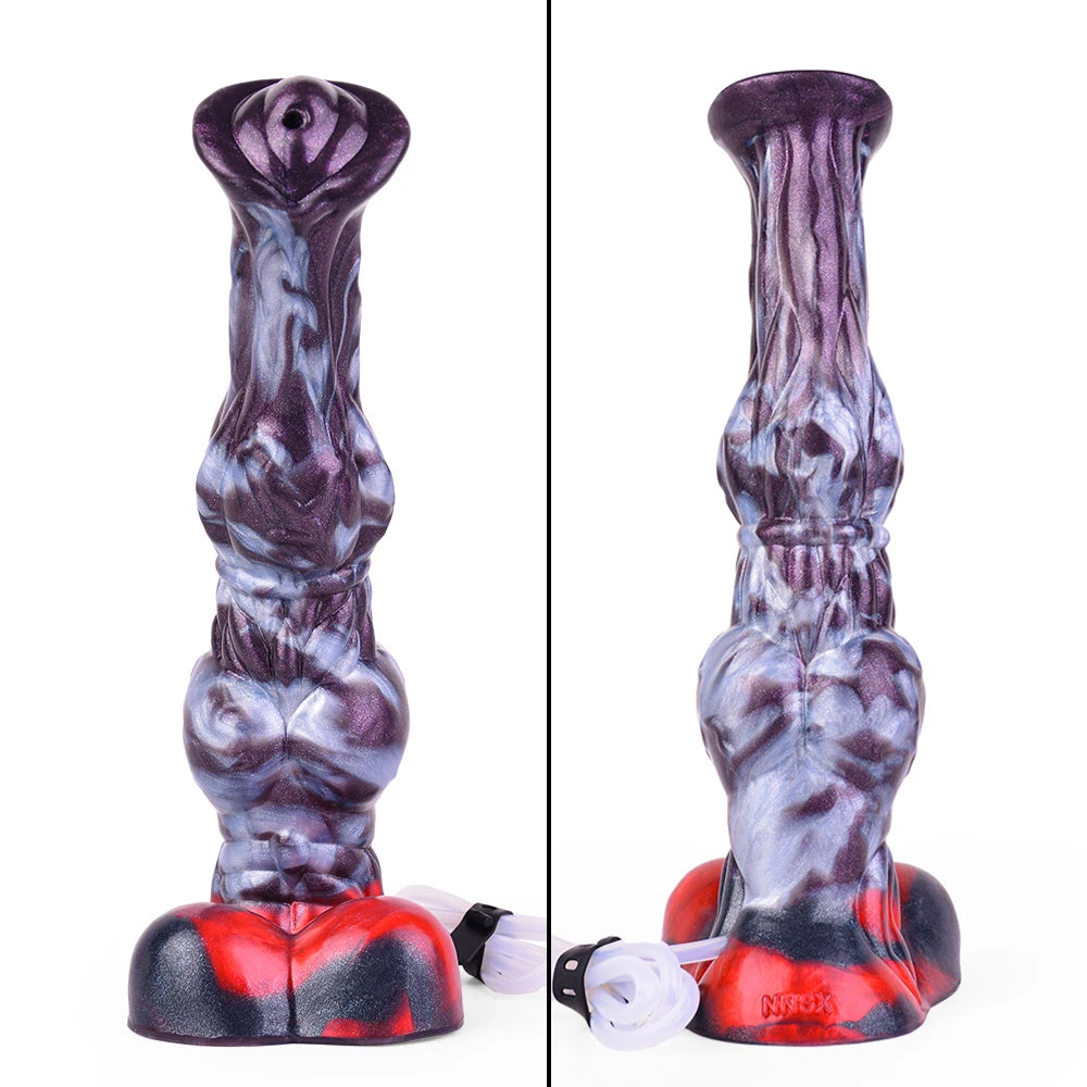 ASHBURN Huge Knot Squirting STALLION Dildo Silicone Water Spray