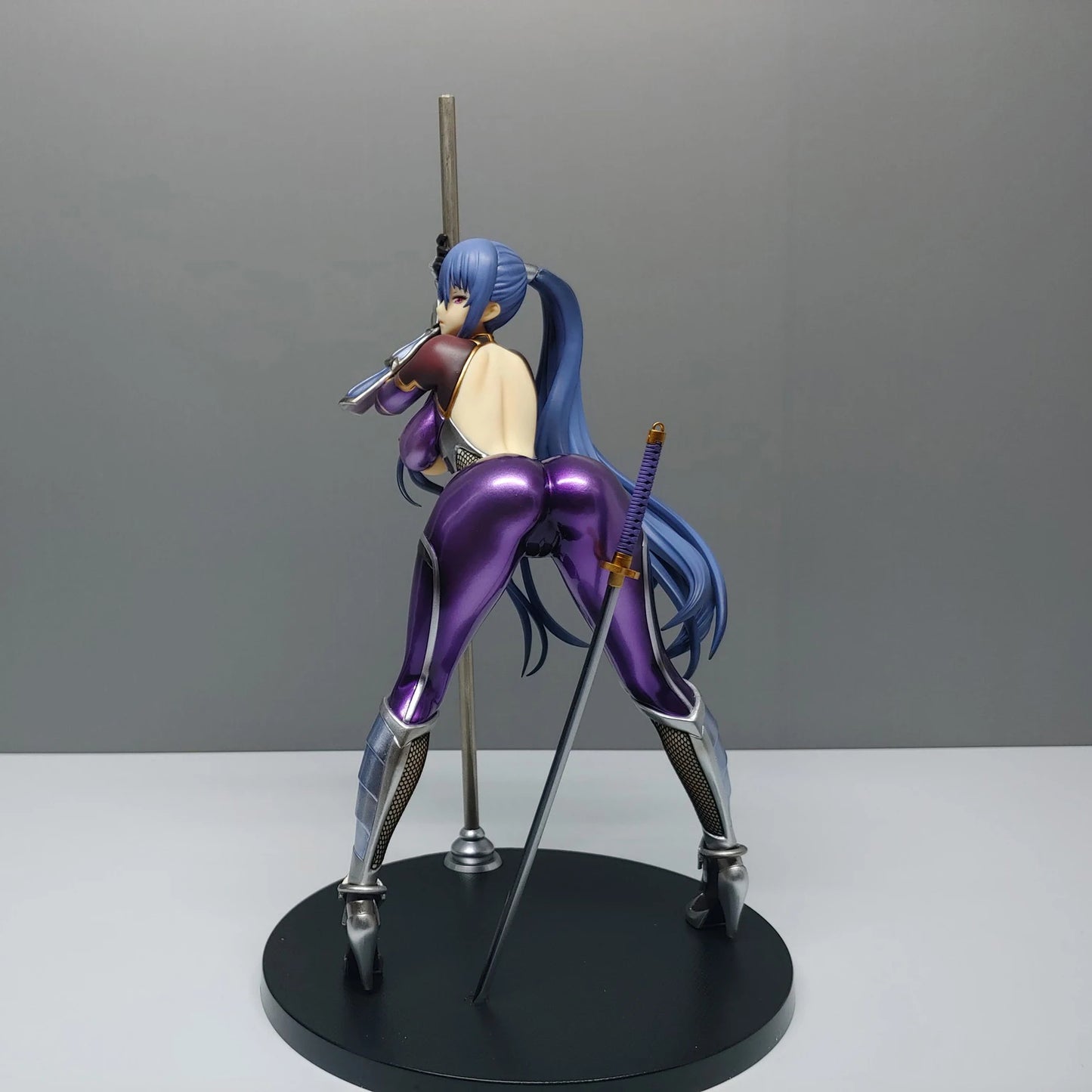22CM Taimanin Yukikaze 2 Akiyama Rinko 1/7 Pole Dance Ver Girl Anime Action Figures PVC Collection Doll Model Toys Gift