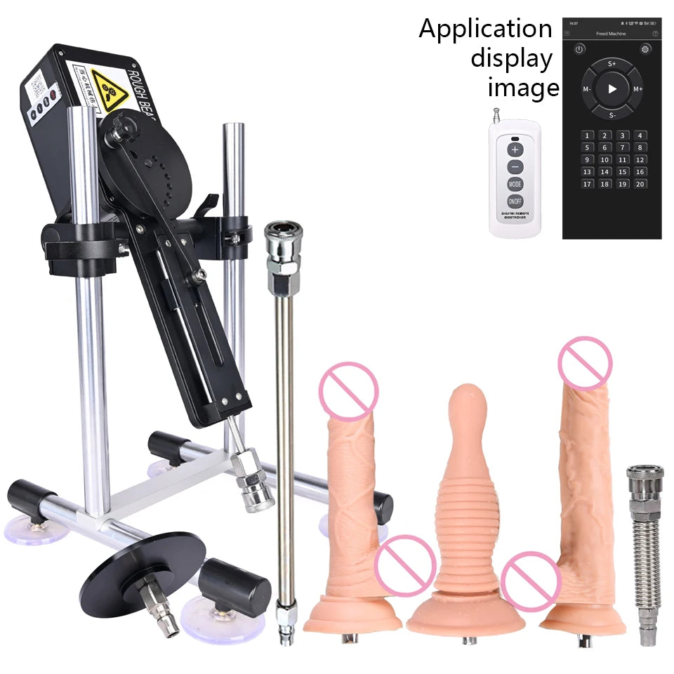 ROUGH BEAST Automatic Sex Machine for Women APP Control 70W Power Man Masturbation Machine with Vac-U-Lock Dildo Attachment Toys