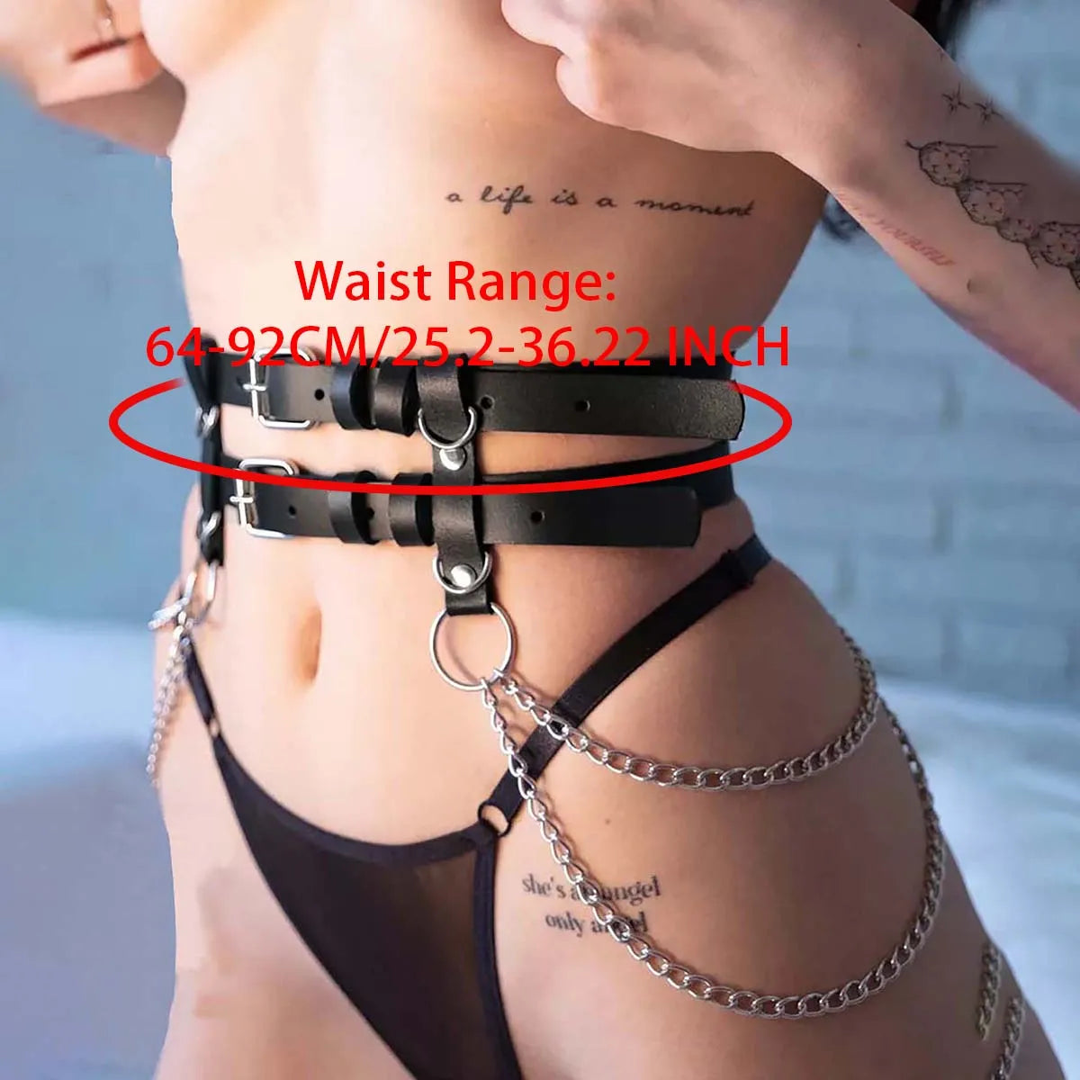 Women Sexy Bondage Harness Belt Bdms Cage Chest Harness Leather Lingerie Body Harness Fetish Clothing Gothic Exotic Accessories