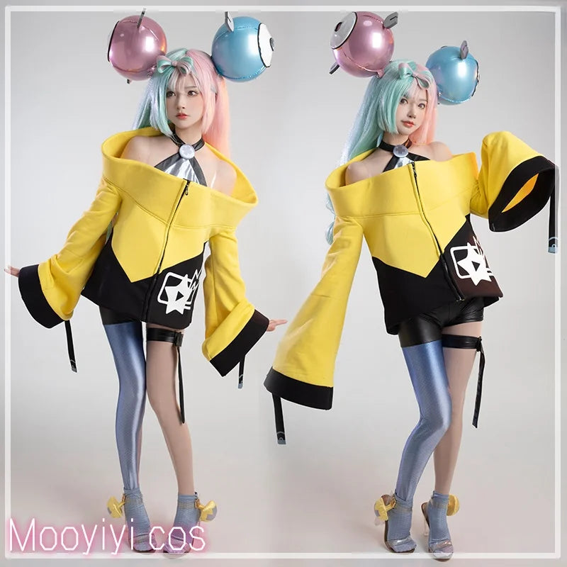 Iono Cosplay Costume for Halloween,Christmas Role Playing Party, Comic Game, Size S-XL New Sexy Wig free cap